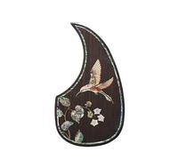 Golpeador De Guitarra Para Principiantes 1 Protector De Púas Para Guitarra Acústica Folclórica Adhesivo Para Púas Superior Accesorios Para Guitarra Acústica Madera De Rosa(G05335)