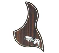 Golpeador De Guitarra Para Principiantes Golpeador Acústico Para Accesorios De Guitarra Golpeador De Guitarra Acústica Con Incrustaciones De Palisandro Y Carcasa Fácil De Instalar(B)