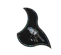 Golpeador De Guitarra Para Principiantes Golpeador De Guitarra Acústica Folk Adhesivo De Protección Superior Para Accesorios De Guitarra Acústica Madera De Palo De Rosa Con Incrustaciones Y Carcasa(G0