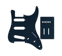 Golpeador de Guitarra Piezas de guitarra: para SSS y placa trasera ScratchVarios colores(1Ply Black)