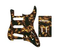 Golpeador de Guitarra Piezas de guitarra: para SSS y placa trasera ScratchVarios colores(4Ply Flame print 4)