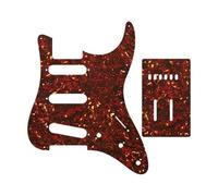 Golpeador de Guitarra Piezas de guitarra: para SSS y placa trasera ScratchVarios colores(4Ply red Trotoise 2)
