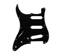 Golpeador de Guitarra, Placa Rayada de Guitarra de PVC, Golpeador de Guitarra Eléctrica para Zurdos de 11 Orificios con Respaldo de Lámina de Aluminio para Guitarra Eléctrica