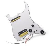 Golpeador De Guitarra Precableado Con 11 Orificios Para Tornillos Con División De Bobina Alnico 5 HH Juego De Pastillas Humbucker Guitarra Precableado Golpeador (Color : 03)