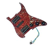 Golpeador De Guitarra Precableado HSH Con Pastillas Humbucker Alnico V Negras, Interruptor De 7 Vías De Alta Salida Guitarra Precableado Golpeador