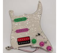 Golpeador de guitarra precableado para Fender Strar Guitar Alnico 5 pastillas Humbucker con interruptor de silencio, actualización de tono para guitarras Strat de Estados Unidos/México, piezas de