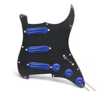 Golpeador De Guitarra Precableado SSS Multicolor Mini Humbucker Guitarra Eléctrica Cargada Precableada Para Guitarra Estilo ST(Black 2)