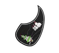 Golpeador De Guitarra Profesional Con Incrustaciones De Madera Con Un Hermoso Patrón Con Respaldo Adhesivo Para Los Amantes De La Guitarra Acústica Accesorios de Protección para Guitarra Acústica (Co