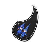 Golpeador De Guitarra Profesional Con Incrustaciones De Madera Con Un Hermoso Patrón Con Respaldo Adhesivo Para Los Amantes De La Guitarra Acústica Accesorios de Protección para Guitarra Acústica (Co