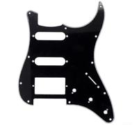 Golpeador de guitarra SSH de 3 capas y 11 agujeros diseñado para adaptarse a guitarras eléctricas estilo ST SQ sin necesidad de volver a cortar o taladrar (negro)