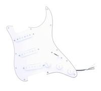 Golpeador de juego de pastillas para guitarra Accesorios De Guitarra Eléctrica Para Pastilla De Guitarra Eléctrica ST SSS Alnico, Placa Protectora De Montaje(Color:W)