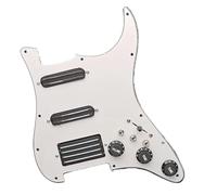 Golpeador de juego de pastillas para guitarra SSH Coil Splitting Pickguard 2 Mini Humbucker con pastilla de bobina Placa raspadora precableada cargada de alto rendimiento (Color : 2)