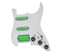 Golpeador de juego de pastillas para guitarra SSH-golpeador De Guitarra Cableado, Interruptor De Silencio Precableado Cargado, Pastilla De Doble Bobina Para Guitarra Eléctrica ST, Color Negro (Color