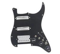 Golpeador de juego de pastillas para guitarra SSH-golpeador De Guitarra Cableado, Interruptor De Silencio Precableado Cargado, Pastilla De Doble Bobina Para Guitarra Eléctrica ST, Color Negro (Color