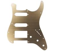 Golpeador de metal SSH de 11 agujeros para guitarra eléctrica Strat, protector de repuesto de aluminio con 11 agujeros, compatible con Fender para estilo STRATOCASTER, color plateado