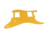 Golpeador De Placa De Guitarra Eléctrica, 2 Guitarras Humbucker, Protector De Púa, Placa Rayada, Golpeador De Guitarra De Aleación De Aluminio Para Pieza De Guitarra(Amarillo)