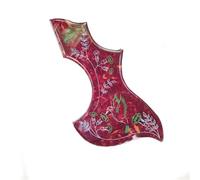 Golpeador Guitarra Autoadhesivo Pegamento espesado para sellar golpeador de guitarra de madera accesorios de guitarra(Flowers and birds thickened)