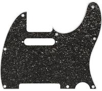 Golpeador híbrido de vidrio/purpurina Telecaster S/S, gris oscuro brillante