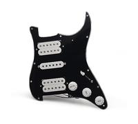 Golpeador HSH Para Guitarra Eléctrica, Conjunto De Placa Rascadora Precableada Con Carga HSH, Negro/blanco (Color : Bk White Pickup)