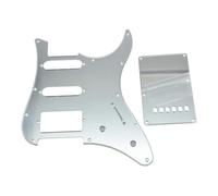 Golpeador HSS para guitarra KAISH y placa trasera para cubierta de tr molo compatible con guitarra Yamaha PACIFICA, color plateado espejo