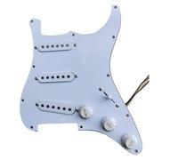 golpeador humbucker Conjunto de pastillas para guitarra eléctrica individual SSS con panel de interruptores de 5 posiciones Pastilla de guitarra 2T1V(Black)