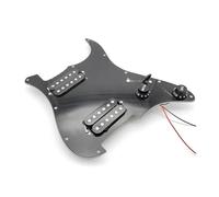 golpeador humbucker Golpeador de guitarra con bobina humbucker y placa rascadora precableada de la serie HH para guitarra ST(HH Black)