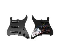 golpeador humbucker Golpeador de guitarra eléctrica de doble cara con conjunto de circuito de captación conjunto completo panel de guitarra eléctrica SSH(Black)