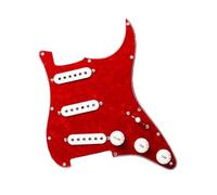 golpeador humbucker Golpeador de guitarra precableado SSS de 5 piezas Golpeador cargado Pastillas escalonadas 48/50/52 mm para guitarra FD ST 9 colores a elegir(Red Pearl)