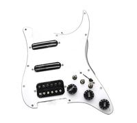 golpeador humbucker Golpeador de guitarra SSH precableado con bobina dividida montaje de placa de protección para guitarra HHH con corte simple