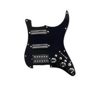 golpeador humbucker Golpeador precableado con división de bobina SSH para guitarra ST, dos minihumbuckers y un humbucker (9K/9K/15K)(Black BK Switch)