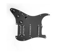 golpeador humbucker Golpeador precableado SSS de 11 orificios con pastillas de bobina simple para guitarra, 3 capas, color negro
