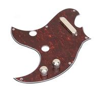 golpeador humbucker Guitarra eléctrica TL de una sola pastilla Guitarra eléctrica con panel de carey rojo Golpeador de forma especial Pastilla cerrada