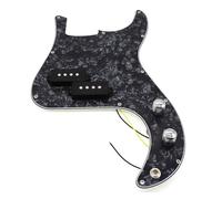golpeador humbucker Juego de pastillas para guitarra conjunto de cableado juego de protectores de bajos eléctricos color negro
