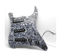 golpeador humbucker Pastillas de guitarra eléctrica Pickguard precableadas con carga color azul perlado de 11 orificios de bobina simple piezas para FD ST
