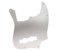 Golpeador J-Bass de aluminio anodizado cepillado de 10 agujeros para guitarra americana/mexicana de 4 cuerdas de bajo de jazz (negro)