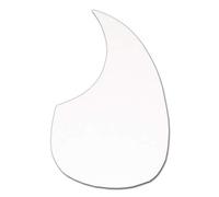 Golpeador para guitarra, blanco adhesivo. Forma de gota (lágrima). Marca: Samba. Fabricado en España