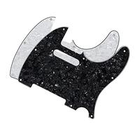 Golpeador para guitarra eléctrica, placa para rascar, blanco y negro, para guitarra de estilo estándar for For TL, 2 uds. Reemplazo de Golpeador de Guitarra Eléctrica