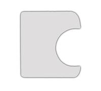 Golpeador para guitarra transparente, electrostático. Con forma (20x19cm)