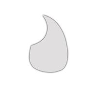 Golpeador para guitarra, transparente. Forma de gota