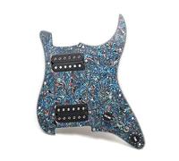 Golpeador Precableado Alnico 5, Golpeador Dividido De Bobina, Golpeador Cargado HH Con Juego De Pastillas Humbucker (Color : Bk 18)