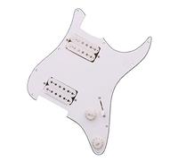 Golpeador Precableado Blanco De 3 Capas, Pastillas Humbuckers HH, Piezas De Guitarra Para For ST Guitarra Piezas de Repuesto de Guitarra