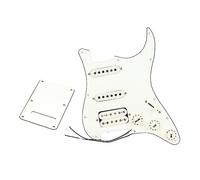 Golpeador precableado cargado de 11 agujeros para guitarra eléctrica, de bobina única, placa de arañazos de repuesto para pastillas de guitarra