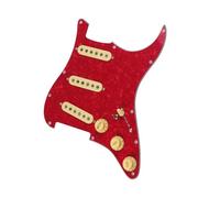 Golpeador precableado para guitarra Pastillas Guitarra SSS Pastillas De Bobina Simple Golpeador Cargado/Juego De Cubiertas De Pastilla Amarillas (Color : 13)