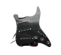 Golpeador Precableado Pastilla Para Pastillas De Golpeador De Guitarra Eléctrica De Bobina Única Accesorios De Guitarra SSS Precableados Cargados Con 11 Orificios(C)