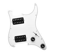 Golpeador Precableado Set Adecuado Para El Conjunto De Circuito Protector De Pastilla De Guitarra Eléctrica ST SQ(White)