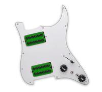 Golpeador Precableado Set Cargado Precableado Scratchplate Humbucker Bobina División HH Guitarra Golpeador Guitarra Eléctrica Golpeador(C)