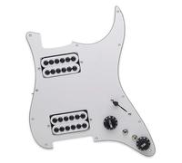 Golpeador Precableado Set Cargado Precableado Scratchplate Humbucker Bobina División HH Guitarra Golpeador Guitarra Eléctrica Golpeador(F)