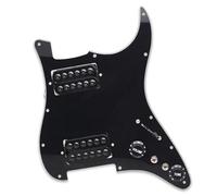 Golpeador Precableado Set Cargado Precableado Scratchplate Humbucker Bobina División HH Guitarra Golpeador Guitarra Eléctrica Golpeador(A)