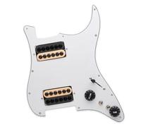 Golpeador Precableado Set Cargado Precableado Scratchplate Humbucker Bobina División HH Guitarra Golpeador Guitarra Eléctrica Golpeador(B)