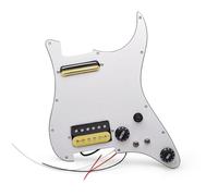 Golpeador Precableado Set El Conjunto De Placa Protectora De Pastillas De Guitarra Eléctrica Alnico Es Adecuado Para Pastillas Magnéticas HH(Yellow)